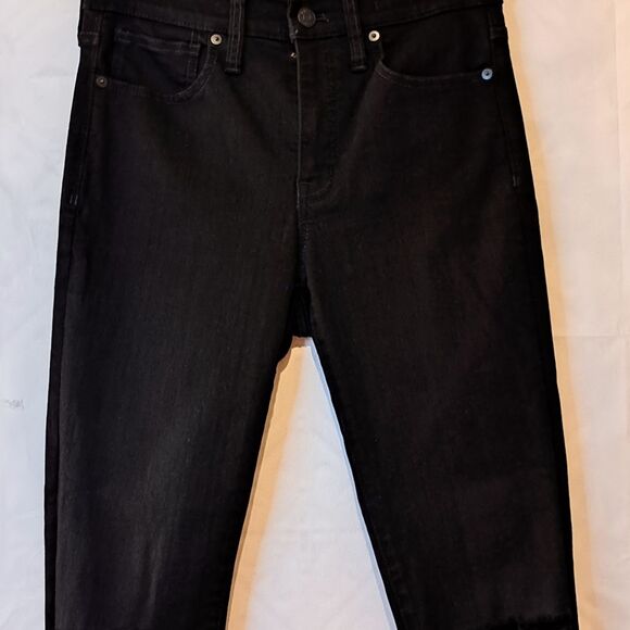 Madewell Black 9-Inch High-Rise Skinny Jeans Size 28 Everyday Comfort Denim - Picture 10 of 16